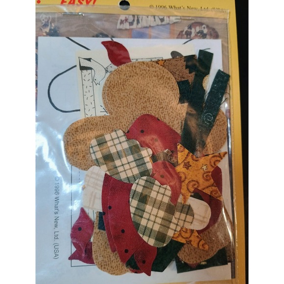 Holiday Country Borders Gingerbread Kids Iron‎ On Fabric Applique Kit 73108 - Picture 4 of 5